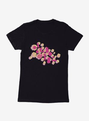 Adventure Time Silhouette Flowers Womens T-Shirt