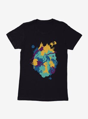 Adventure Time Colorblock Silhouettes Womens T-Shirt