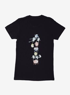 Adventure Time Jake And Finn Tower Womens T-Shirt
