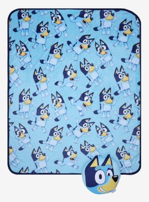 Bluey Character Pillow and Throw Set