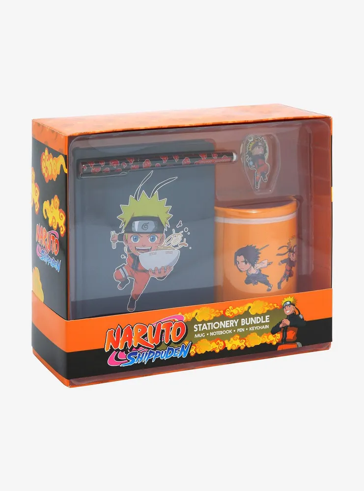 Naruto Shippuden Chibi Naruto & Sasuke Stationary & Mug Set
