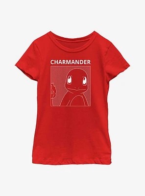 Pokémon Charmander Comic Box Youth Girls T-Shirt