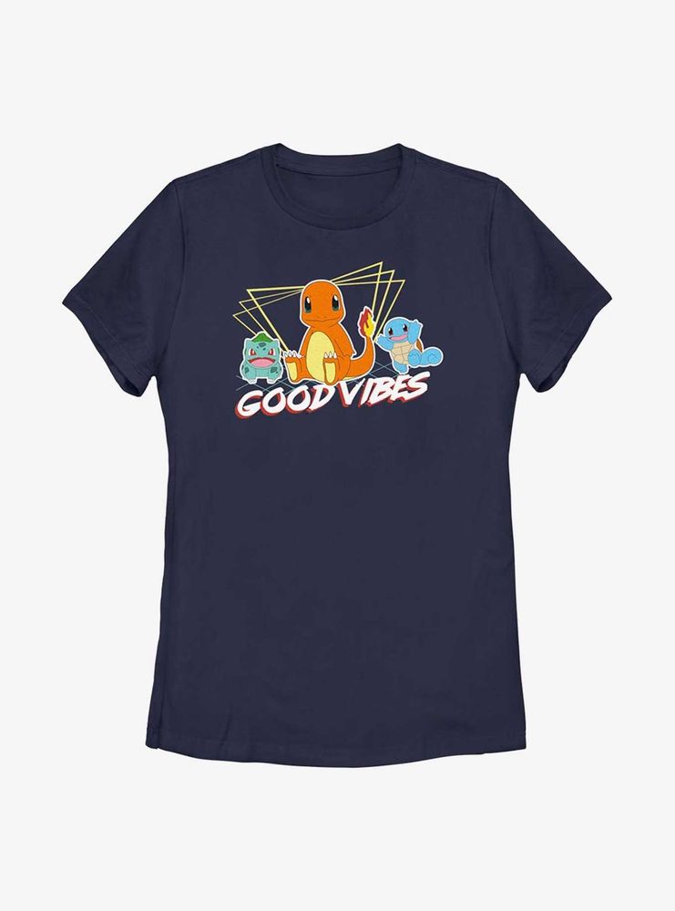 Pokémon Good Vibes Starters Womens T-Shirt