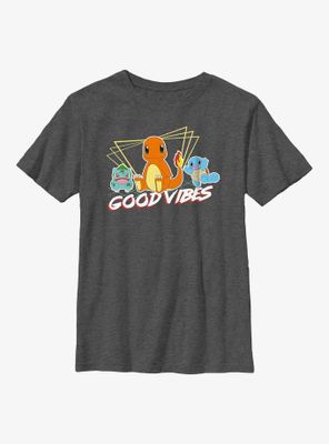 Pokémon Good Vibes Starters Youth T-Shirt