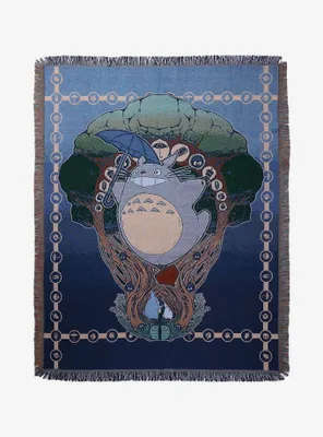 Studio Ghibli My Neighbor Totoro Standing Totoro & Umbrella Tapestry Throw - BoxLunch Exclusive
