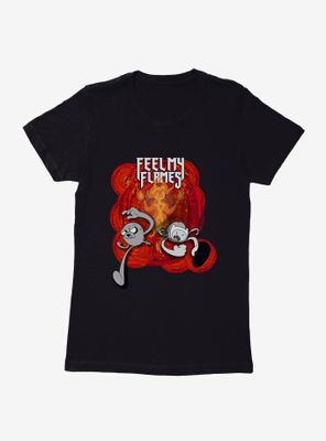 Adventure Time Feel My Flames Womens T-Shirt