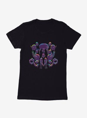 Adventure Time Rainbow Shadows Womens T-Shirt