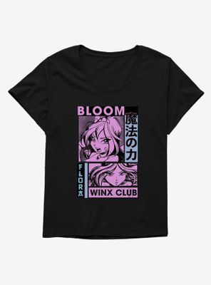 Winx Club Flora & Bloom Comic Womens T-Shirt Plus