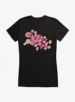 Adventure Time Silhouette Flowers Girls T-Shirt