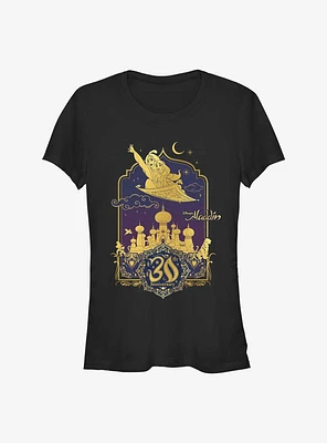 Disney Aladdin & Jasmine Flying 30th Anniversary Girls T-Shirt