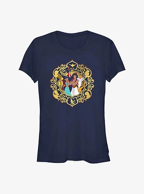 Disney Aladdin Group Together Frame Girls T-Shirt