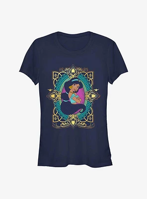 Disney Aladdin Jasmine Badge 30th Anniversary Girls T-Shirt