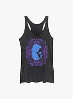 Disney Aladdin Jasmine Flower Frame Silhouette Girls Tanks