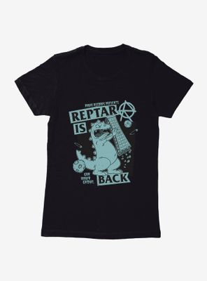 Rugrats Punk Poster Reptar Is Back Womens T-Shirt