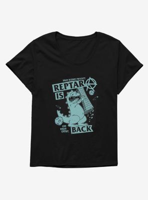 Rugrats Punk Poster Reptar Is Back Womens T-Shirt Plus