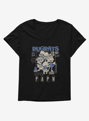 Rugrats Rock Poster Live Womens T-Shirt Plus