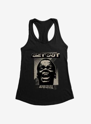 Get Out Screaming Face Womens Tank Top