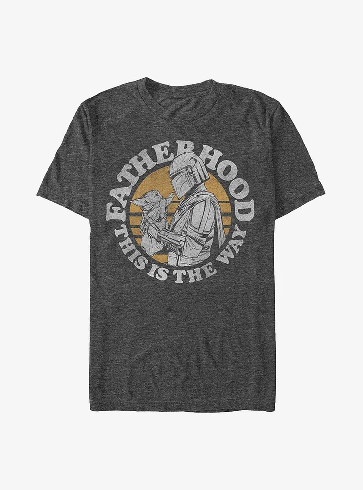 Star Wars The Mandalorian Father's Day Father Time T-Shirt