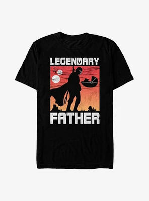 Star Wars The Mandalorian Father's Day Legendary Father T-Shirt