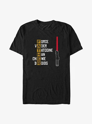 Star Wars Father's Day Father Acronym T-Shirt