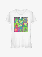 Cheech And Chong Colored Squares Boxup Girls T-Shirt