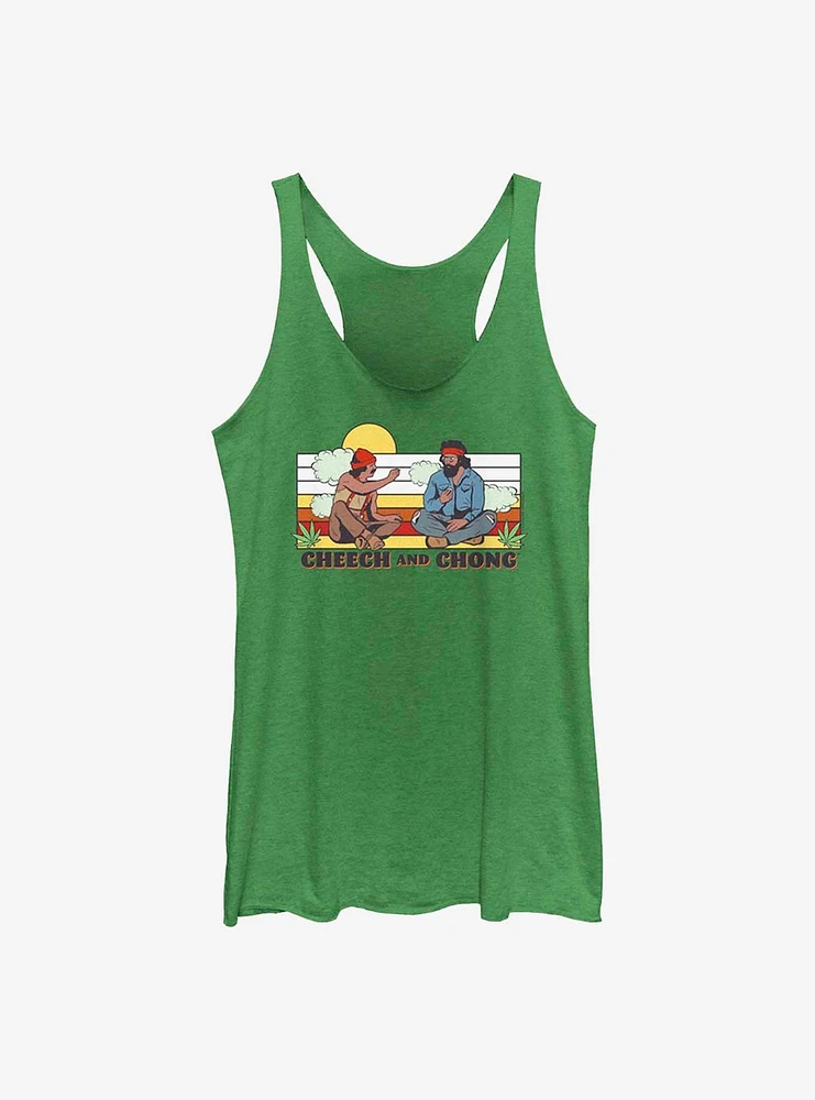 Cheech And Chong Sunset Buds Girls Tank