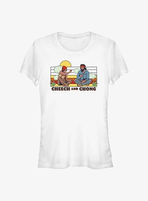 Cheech And Chong Sunset Buds Girls T-Shirt