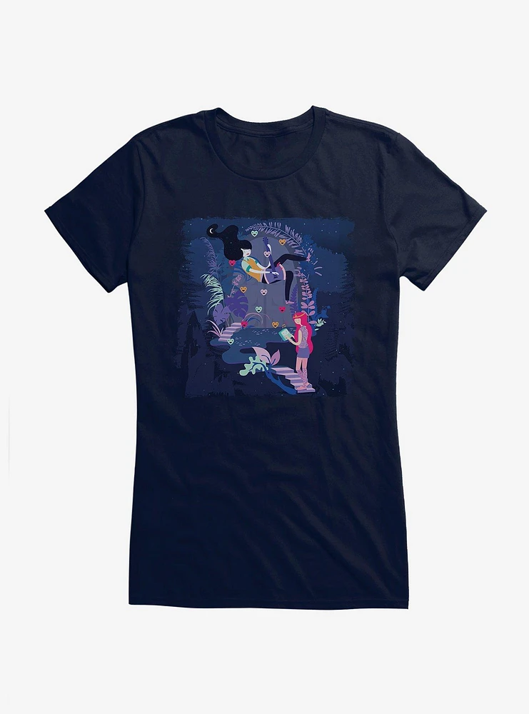 Adventure Time Jungle Hearts Girls T-Shirt