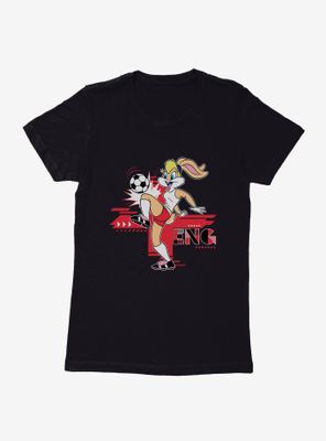 Looney Tunes Lola Bunny Football England Womens T-Shirt