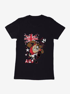 Looney Tunes Taz Football Australia Womens T-Shirt