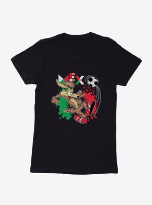 Looney Tunes Wile E Coyote Football Mexico Womens T-Shirt