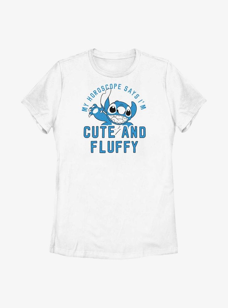 Disney Lilo And Stitch Fluffy Horoscope Womens T-Shirt