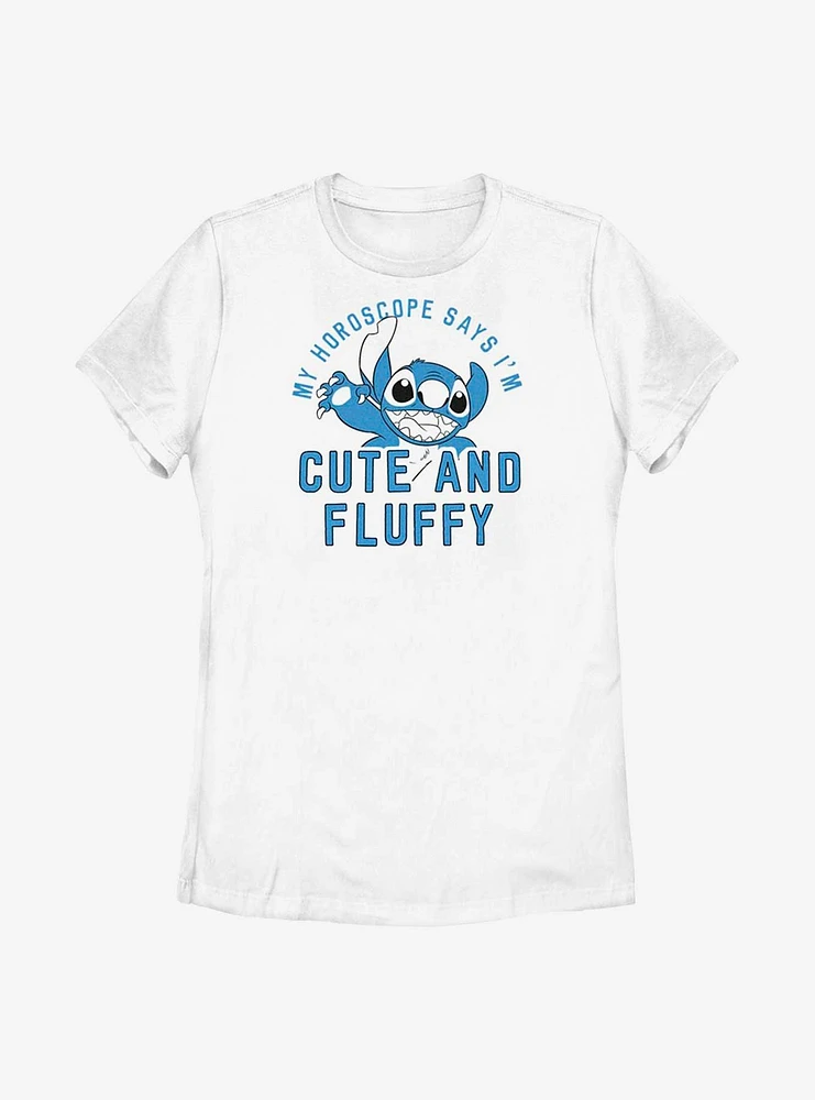 Disney Lilo And Stitch Fluffy Horoscope Womens T-Shirt