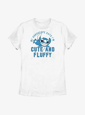 Disney Lilo And Stitch Fluffy Horoscope Womens T-Shirt
