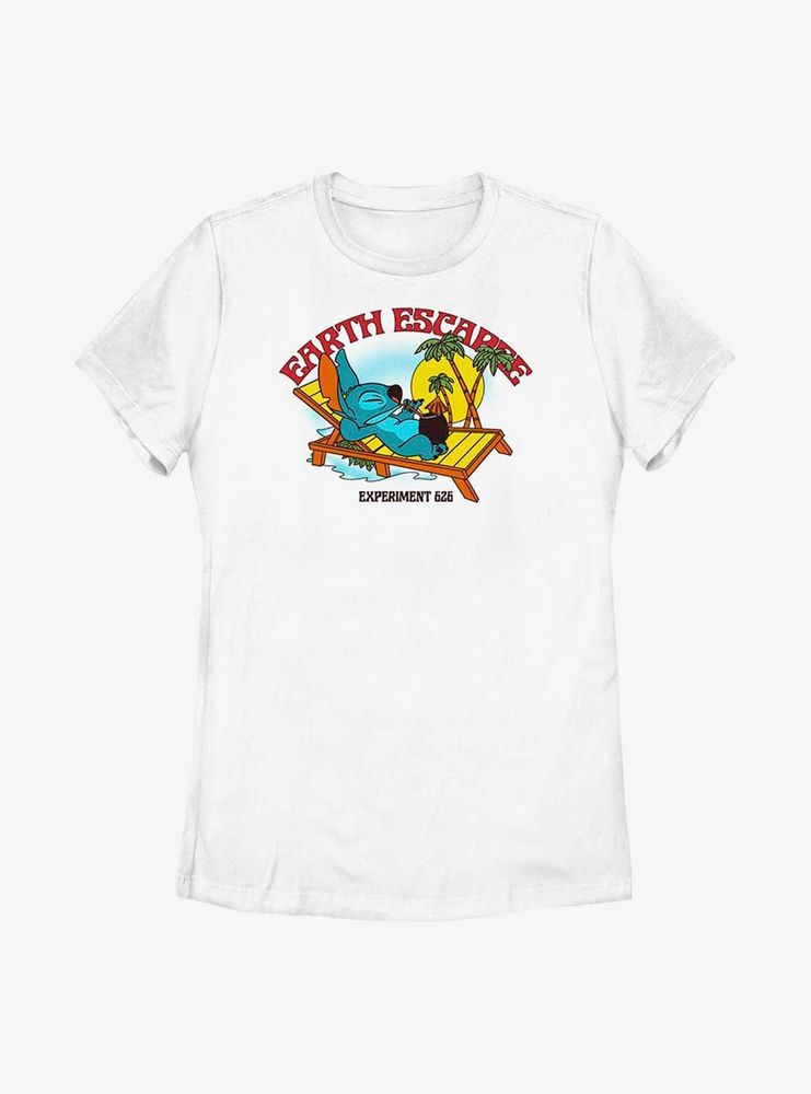 Disney Lilo And Stitch Lazy Womens T-Shirt