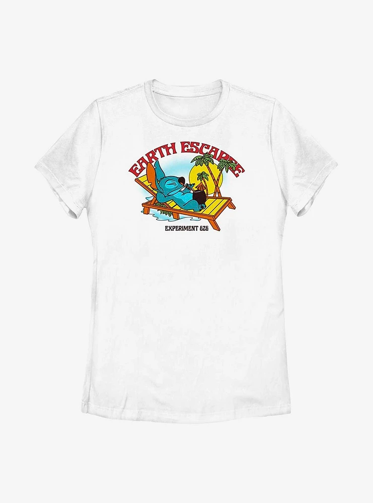 Disney Lilo And Stitch Lazy Womens T-Shirt