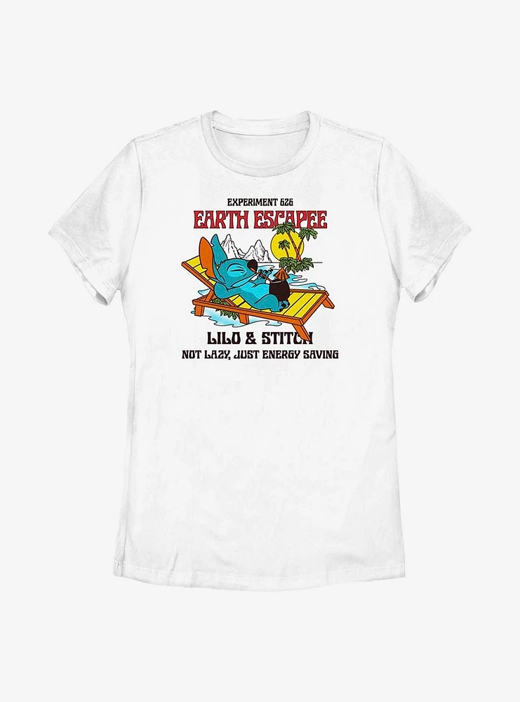 Disney Lilo And Stitch Lazy Back Womens T-Shirt