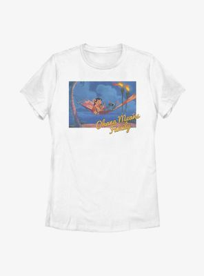 Disney Lilo And Stitch Ohana Hammock Womens T-Shirt