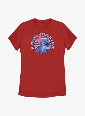 Disney Lilo And Stitch Face Womens T-Shirt