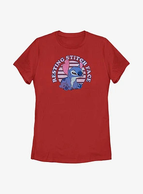 Disney Lilo And Stitch Face Womens T-Shirt