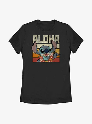 Disney Lilo And Stitch Says Aloha Womens T-Shirt