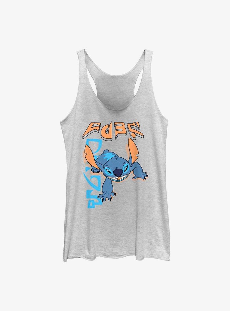 Disney Lilo And Stitch Tiger Crawl Back Womens Tank Top