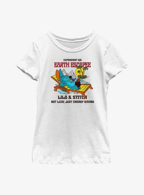 Disney Lilo And Stitch Lazy Back Youth Girls T-Shirt