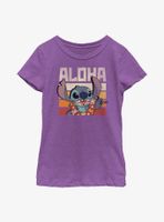 Disney Lilo And Stitch Says Aloha Youth Girls T-Shirt