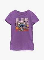 Disney Lilo And Stitch Says Aloha Youth Girls T-Shirt