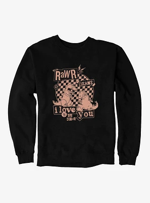 Rugrats Punk Poster Rawr Means I Love You Sweatshirt
