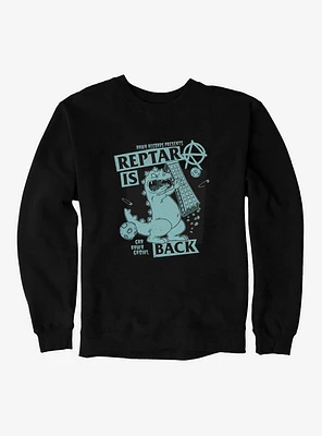 Rugrats Punk Poster Reptar Is Back Sweatshirt