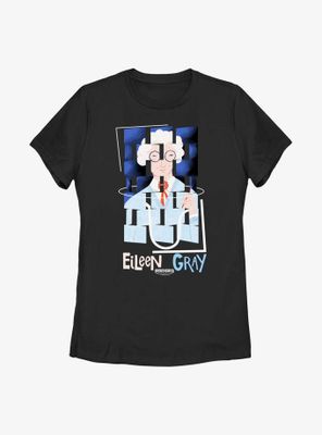 Rebel Girls Eileen Gray Cubes Womens T-Shirt