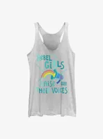 Rebel Girls Raise Their Voices Womens Tank Top