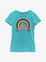 Rebel Girls Hand Heart Rainbow Youth T-Shirt